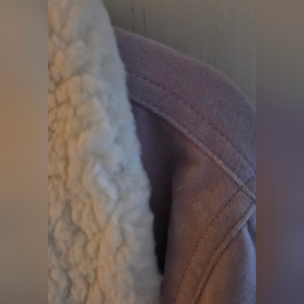 Forever 21 Lilac Teddy Jacket with Ivory Fleece - Picture 6 of 6